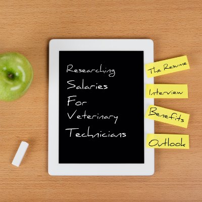 research veterinary tech salaries